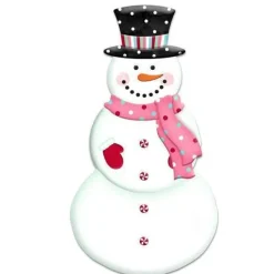 Signs^Craig Bachman Embossed Snowman With Scarf