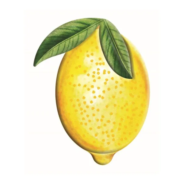Table Decor^Craig Bachman Embossed Watercolor Lemon