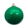 Mardi Gras^Farrisilk Emerald Green Candy Apple Ball Ornament, 6"