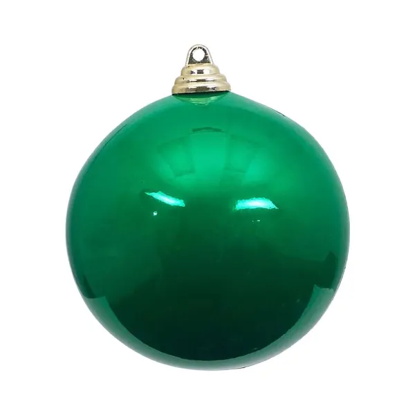 St. Patrick's Day^Farrisilk Emerald Green Candy Apple Ball Ornament, 6"