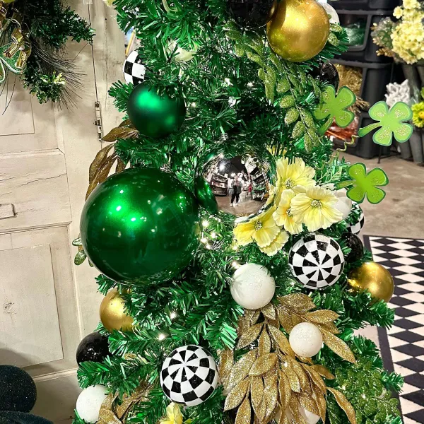 Ball Ornaments^Farrisilk Emerald Green Candy Apple Ball Ornament, 8"