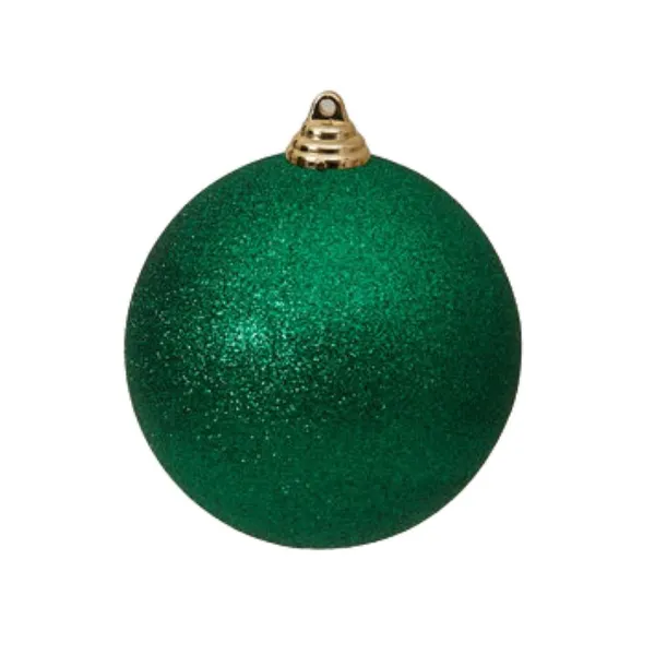 Ball Ornaments^Farrisilk Emerald Green Glitter Ball Ornament, 8"