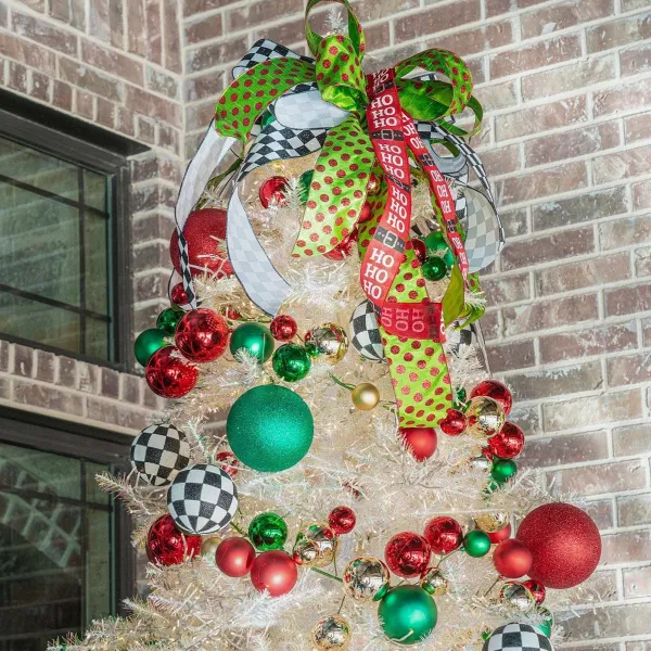 Ball Ornaments^Farrisilk Emerald Green Glitter Ball Ornament, 6"
