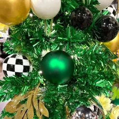 St. Patrick's Day^Farrisilk Emerald Green Matte Ball Ornament, 4"