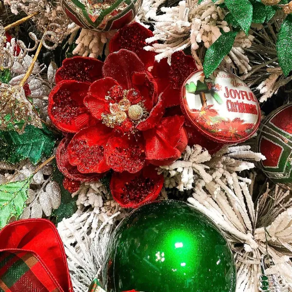 Mardi Gras^Farrisilk Emerald Green Shiny Ball Ornament, 4"