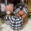 Figurines^Liberty Floral Fabric Harlequin Pumpkin X6 In A Bag