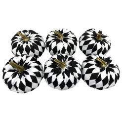 Figurines^Liberty Floral Fabric Harlequin Pumpkin X6 In A Bag