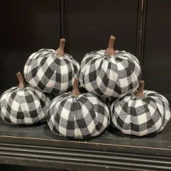 Figurines^Liberty Floral Fabric Pumpkins In A Bag-Set Of 6
