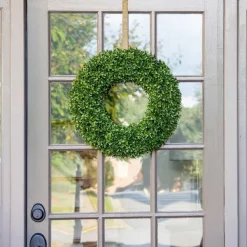 Spring^Mills Floral Company Faux Boxwood Round Wreath, 20"