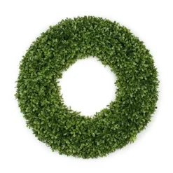Spring^Mills Floral Company Faux Boxwood Round Wreath, 20