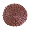 Spring^Beatriz Ball Faux Wicker Placemats, Brown