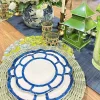Spring^Beatriz Ball Faux Wicker Placemats, Sage