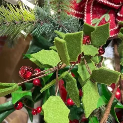 Sprays^Direct Export Co. Felt Holly Berry Spray