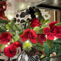 Floral Decor^Direct Export Co. Felt Poinsettia Spray