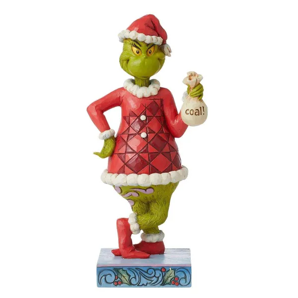 Focal Points^Department 56 Fig Grinch With Bag Of Coal, Dept. 56 Village