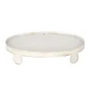 Table Decor^The Round Top Collection Finial Tray, White