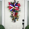 Door Decor^* Firecracker Blooms Teardrop