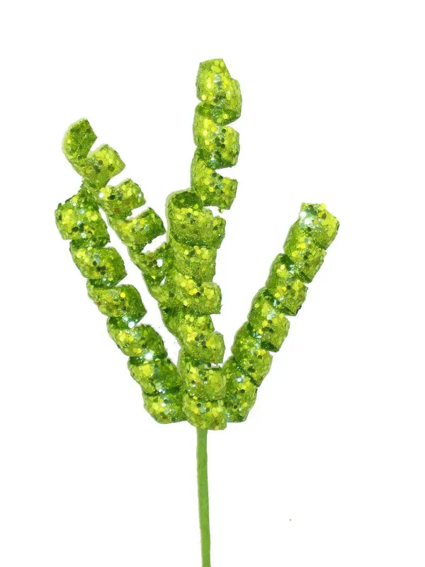 Floral^Liberty Floral Fizzy Curly Pick, Green