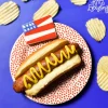 Kitchen & Dining^Coton Colors Flag Embellishment Plate By Happy Everything!