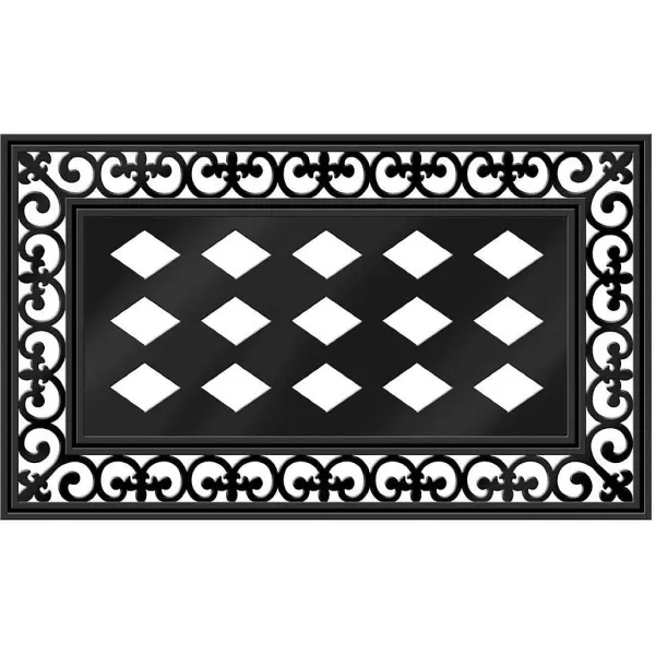 Rugs & Mats^Evergreen Fleur Scroll Sassafras Mat Tray