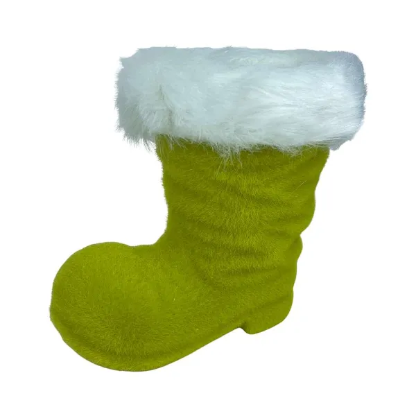 Figurines^180 Degrees Flocked Boot, 6"
