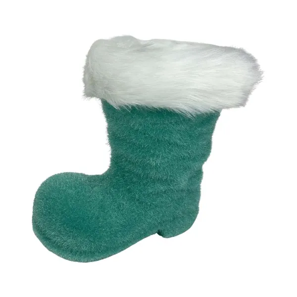 Figurines^180 Degrees Flocked Boot, 6"