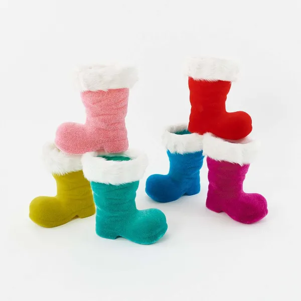 Figurines^180 Degrees Flocked Boot, 10"
