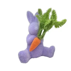 Home Accents^180 Degrees Flocked Bunny With Carrot