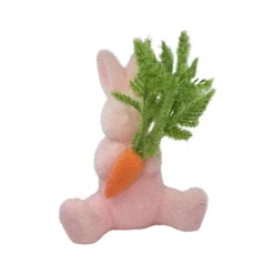 Figurines^180 Degrees Flocked Bunny With Carrot