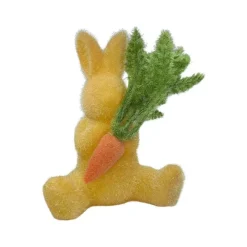 Figurines^180 Degrees Flocked Bunny With Carrot