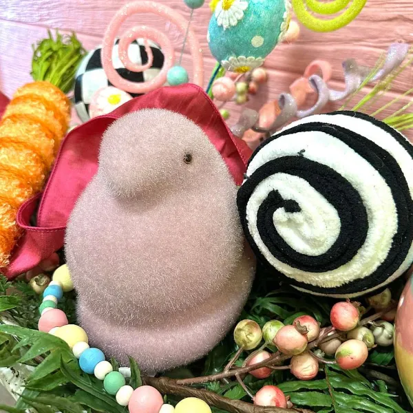 Focal Points^180 Degrees Flocked Chick Peeps, 12"