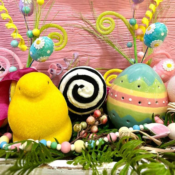 Figurines^180 Degrees Flocked Chick Peeps, 6"