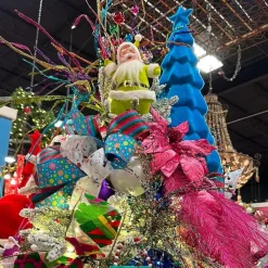 Figurines^180 Degrees Flocked Christmas Tree