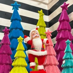 Home Accents^180 Degrees Flocked Christmas Tree