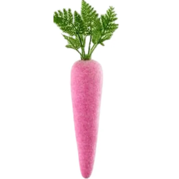 Figurines^180 Degrees Flocked Colored Carrot