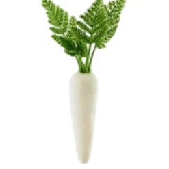 Figurines^180 Degrees Flocked Colored Carrot