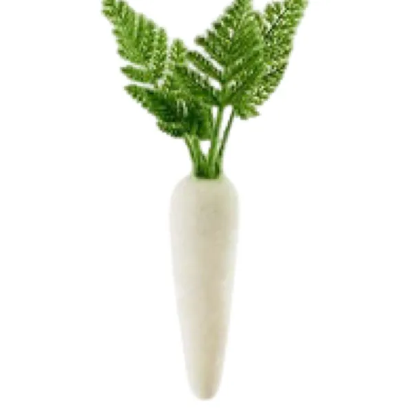 Figurines^180 Degrees Flocked Colored Carrot