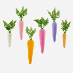 Home Accents^180 Degrees Flocked Colored Carrot