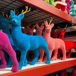 Table Decor^180 Degrees Flocked Deer