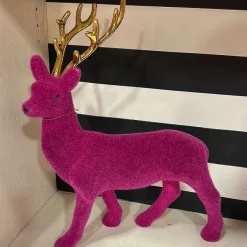 Table Decor^180 Degrees Flocked Deer