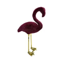 Figurines^180 Degrees Flocked Flamingo