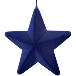 Focal Points^180 Degrees Flocked Hanging Stars, Medium