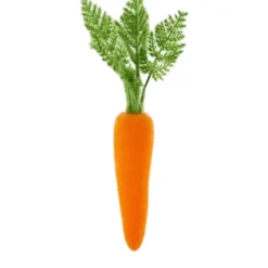 Home Accents^180 Degrees Flocked Orange Carrot