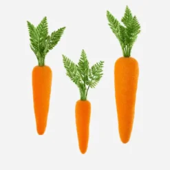Home Accents^180 Degrees Flocked Orange Carrot