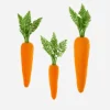 Table Decor^180 Degrees Flocked Orange Carrot
