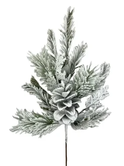 Sprays^Liberty Floral Flocked Pine Spray