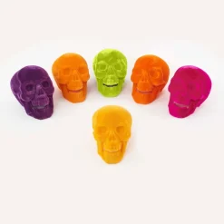 Table Decor^180 Degrees Flocked Skull