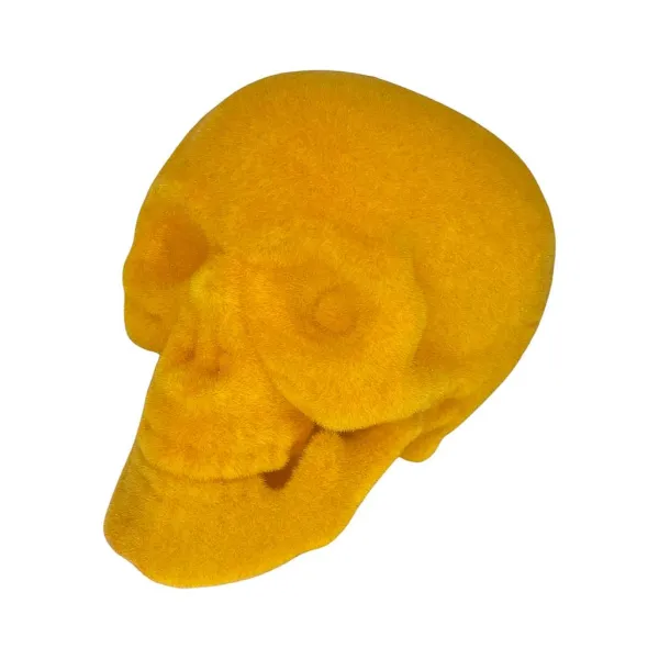 Table Decor^180 Degrees Flocked Skull