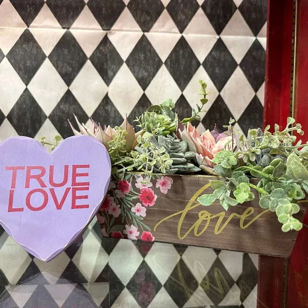 Decorative Containers^Burton & Burton Floral Love Planter