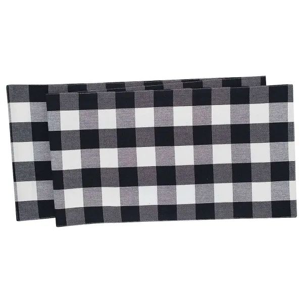 Kitchen & Dining^C&F Enterprises Franklin Black Table Runner
